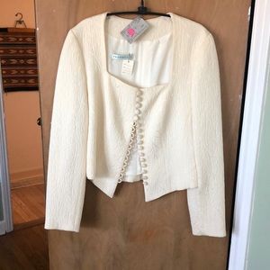 NWT Pronovias Manila Silk Brocade Bodice